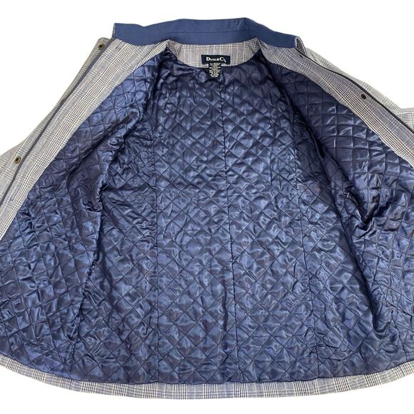 Denim & Co Blazer Womens XS Blue Jacket US Medium Career Work Office Chore Coat - Picture 4 of 16